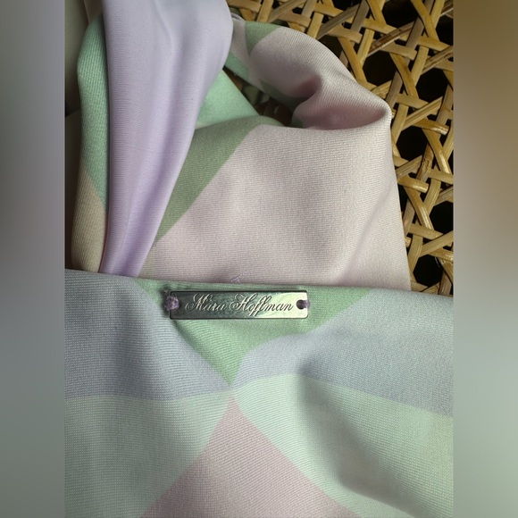 Mara Hoffman Twist Front Cutout One Piece - Picture 4 of 5